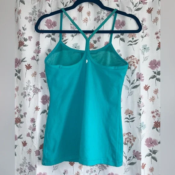 Teal Lululemon Racerback Tank - Picture 6 of 7